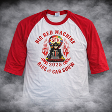 Load image into Gallery viewer, 2025 Big Red Machine Autism Awareness 3/4 Sleeve Tee | Support 81 SFV | All Profits to Charity