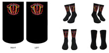 Load image into Gallery viewer, Support 81 SFV Socks Black/Wings & Handlebar