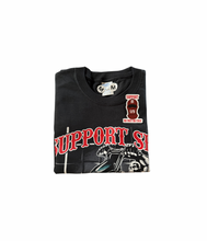 Load image into Gallery viewer, 81 SFV Defense Fund Tee | Black Graphic T-Shirt | Support 81 Big Red Machine