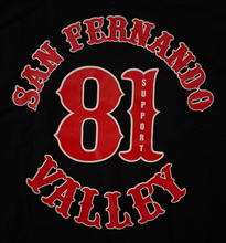 Load image into Gallery viewer, Big Red Machine SFV Handlebar Tee | Black Graphic T-Shirt | Support 81