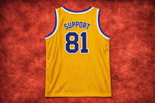 Load image into Gallery viewer, Support 81 SFV Moto Jersey | Purple & Gold | LA Inspired | Big Red Machine