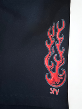 Load image into Gallery viewer, Support 81 Big Red Machine Valley Premium Fleece Shorts Black