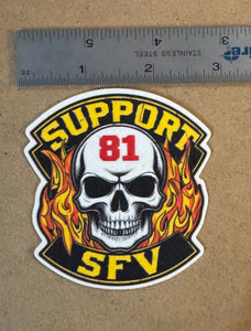 SFV Skull Fabric Sticker