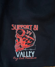 Load image into Gallery viewer, Support 81 Big Red Machine Valley Premium Fleece Shorts Black
