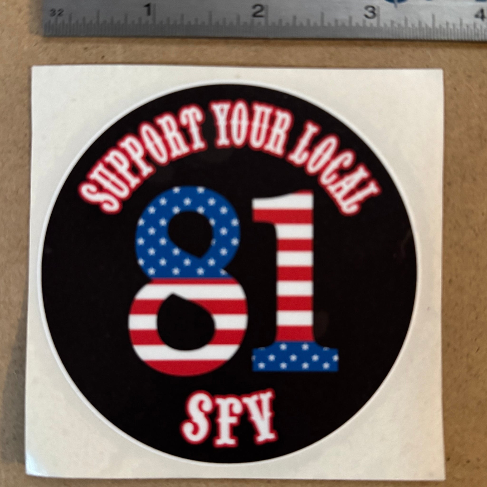 Support 81 SFV Stickers & Patches | Buy 2 Get 1 Free | Big Red