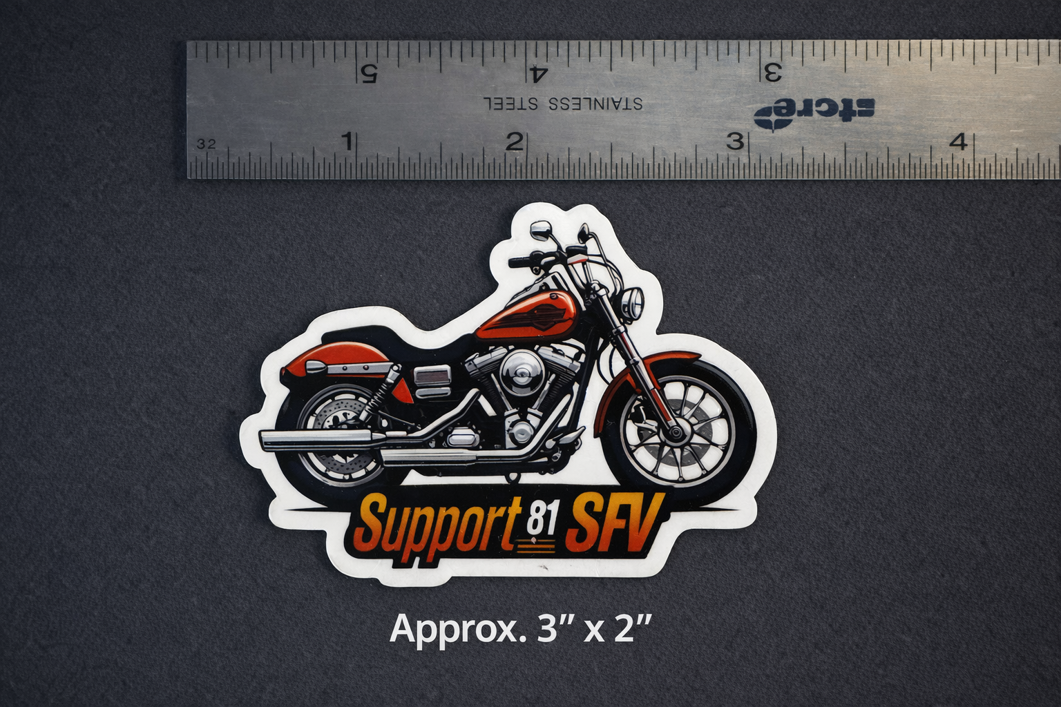 Support 81 SFV Stickers & Patches | Buy 2 Get 1 Free | Big Red