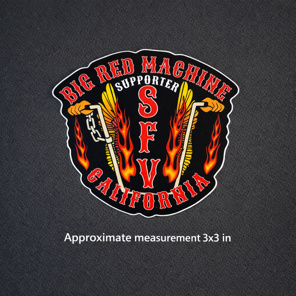 Support 81 SFV Stickers & Patches | Buy 2 Get 1 Free | Big Red