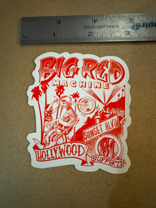 Big Red Machine Hollywood Fridge Magnet