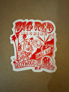Big Red Machine Hollywood Fridge Magnet