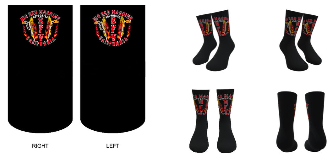 Support 81 SFV Socks Black/Wings & Handlebar