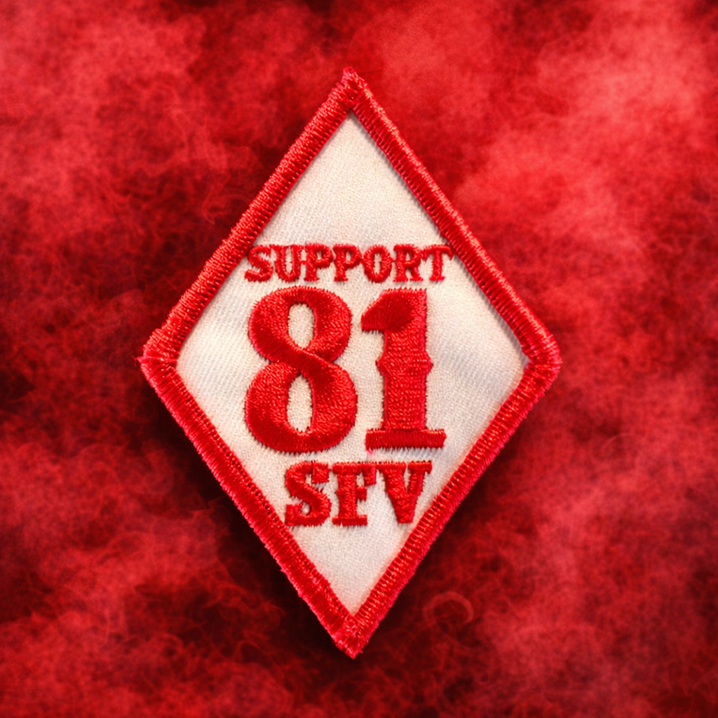 Support 81 SFV Stickers & Patches | Buy 2 Get 1 Free | Big Red