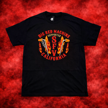 Load image into Gallery viewer, Big Red Machine SFV Handlebar Tee | Black Graphic T-Shirt | Support 81
