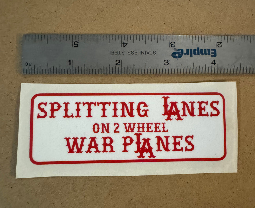 War Plane Sticker