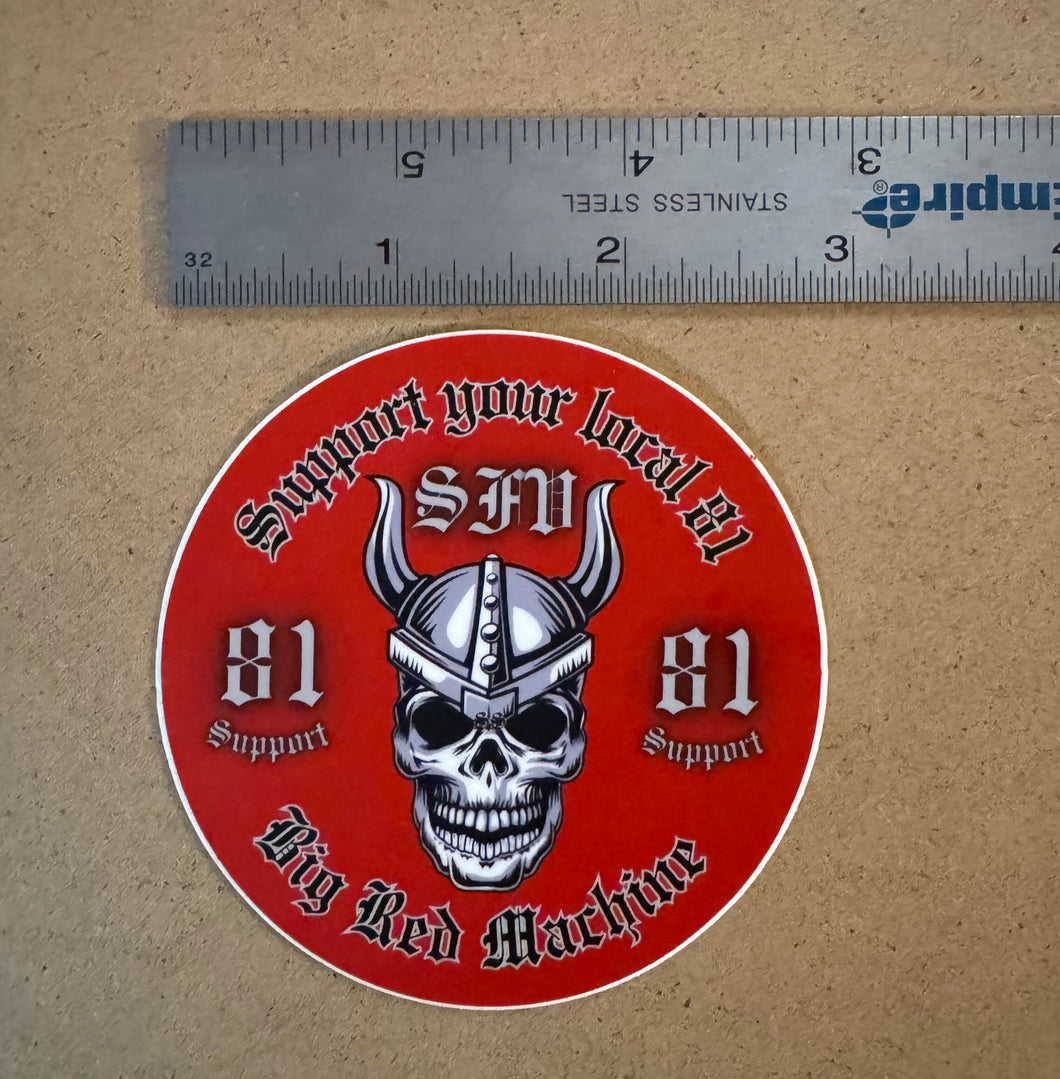 Viking Skull Sticker