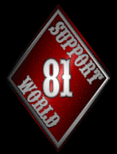 Support 81 SFV Stickers & Patches | Buy 2 Get 1 Free | Big Red