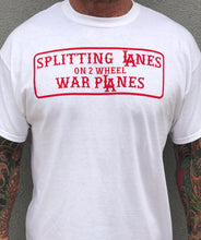Load image into Gallery viewer, SPLITTING LANES TEE (WHITE)
