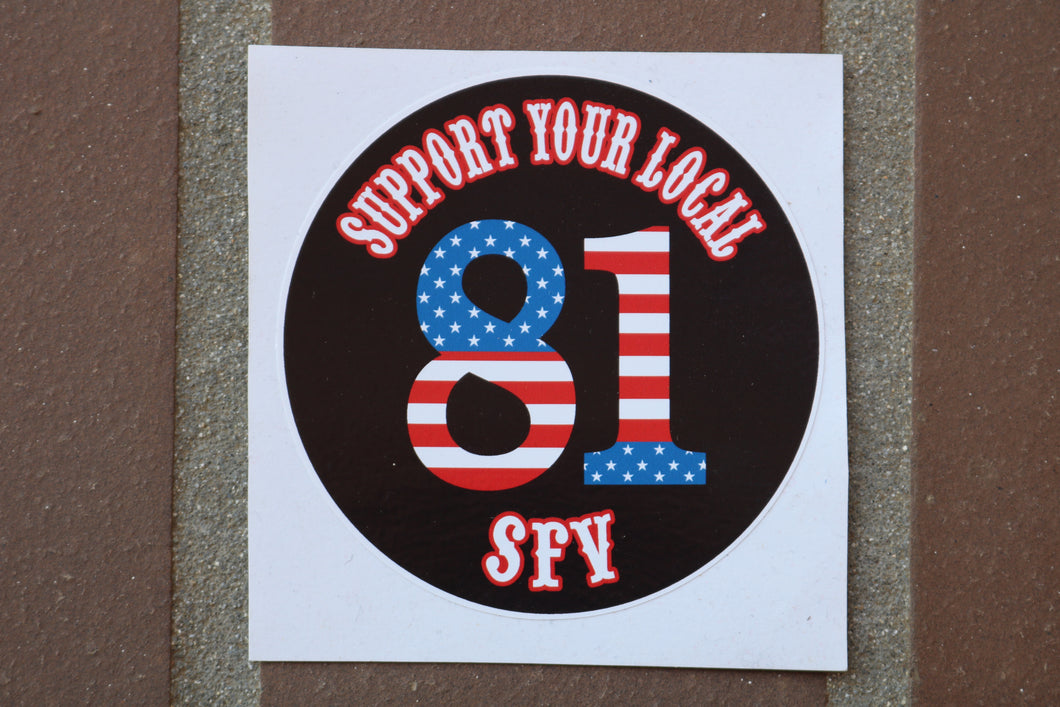 SFV 81 Flag Sticker